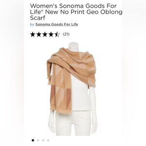 Sonoma Women’s Oblong Scarf (NWT!!)